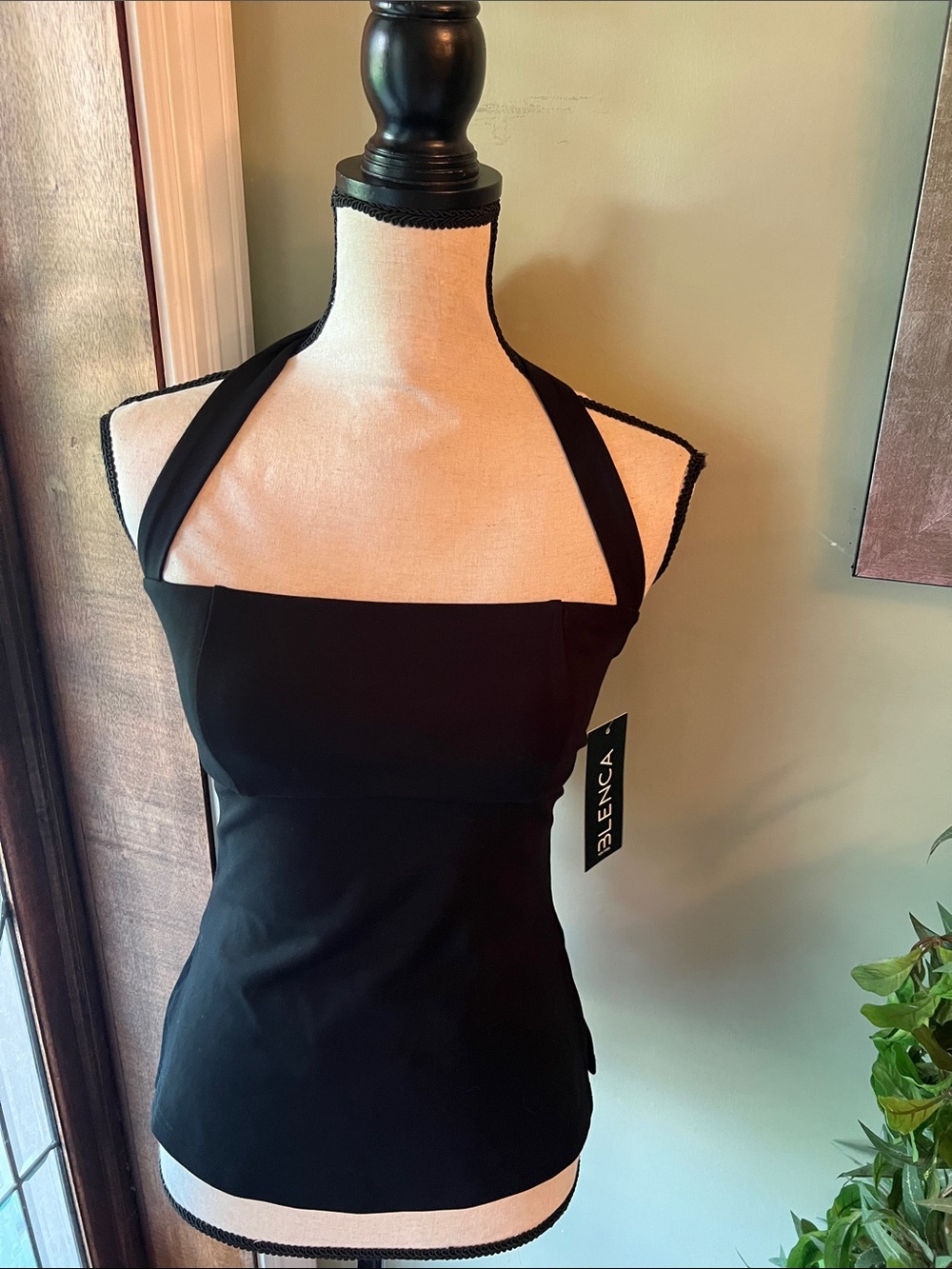 Black Halter-Neck Women's Dress